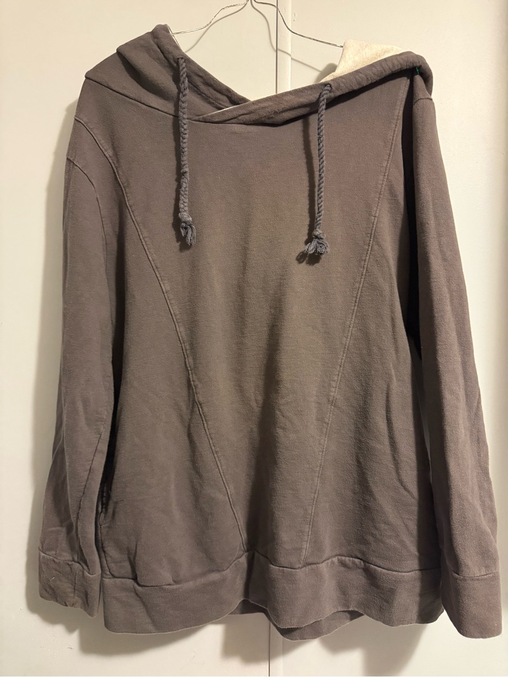 The Rich Charcoal Gray Pullover Hoodie Oversized Relaxed Sweatshirt